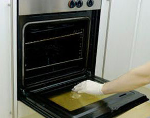 Oven Cleaning Cleaner Oven Being Cleaned by Cleaner