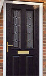 Black composite door