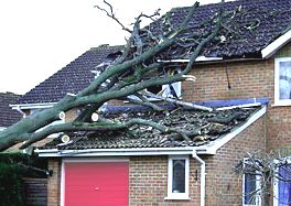 Storm Damaged Home